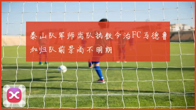 泰山队军师离队执教今治FC马德鲁加归队前景尚不明朗